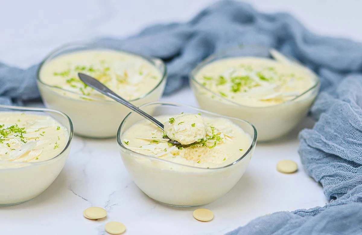 Mousse au chocolat blanc maison - Dessert restaurant Redon